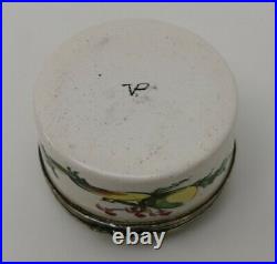 Vtg c1770 Veuve Perrin Marseille French Antique Hand Painted Faience Inkwell
